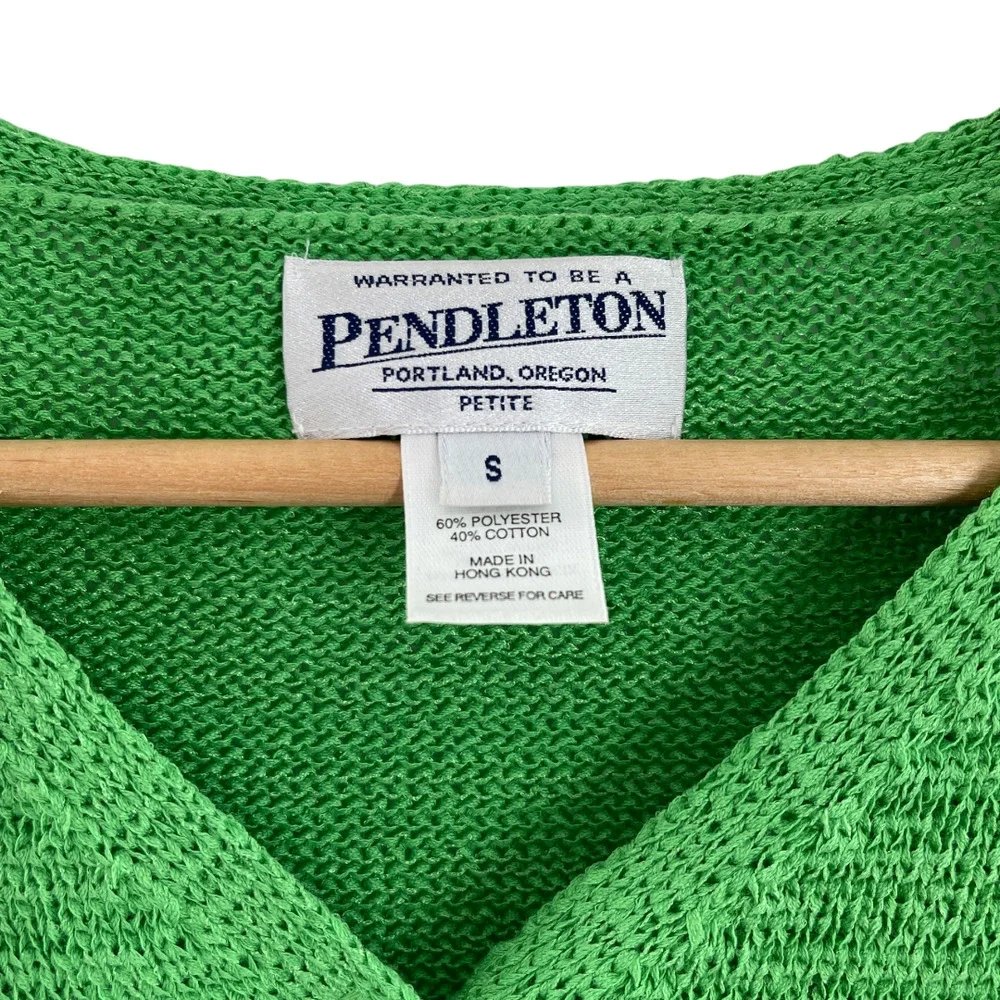 Pendleton Cotton Button Up Cardigan Small - Picture 2 of 5